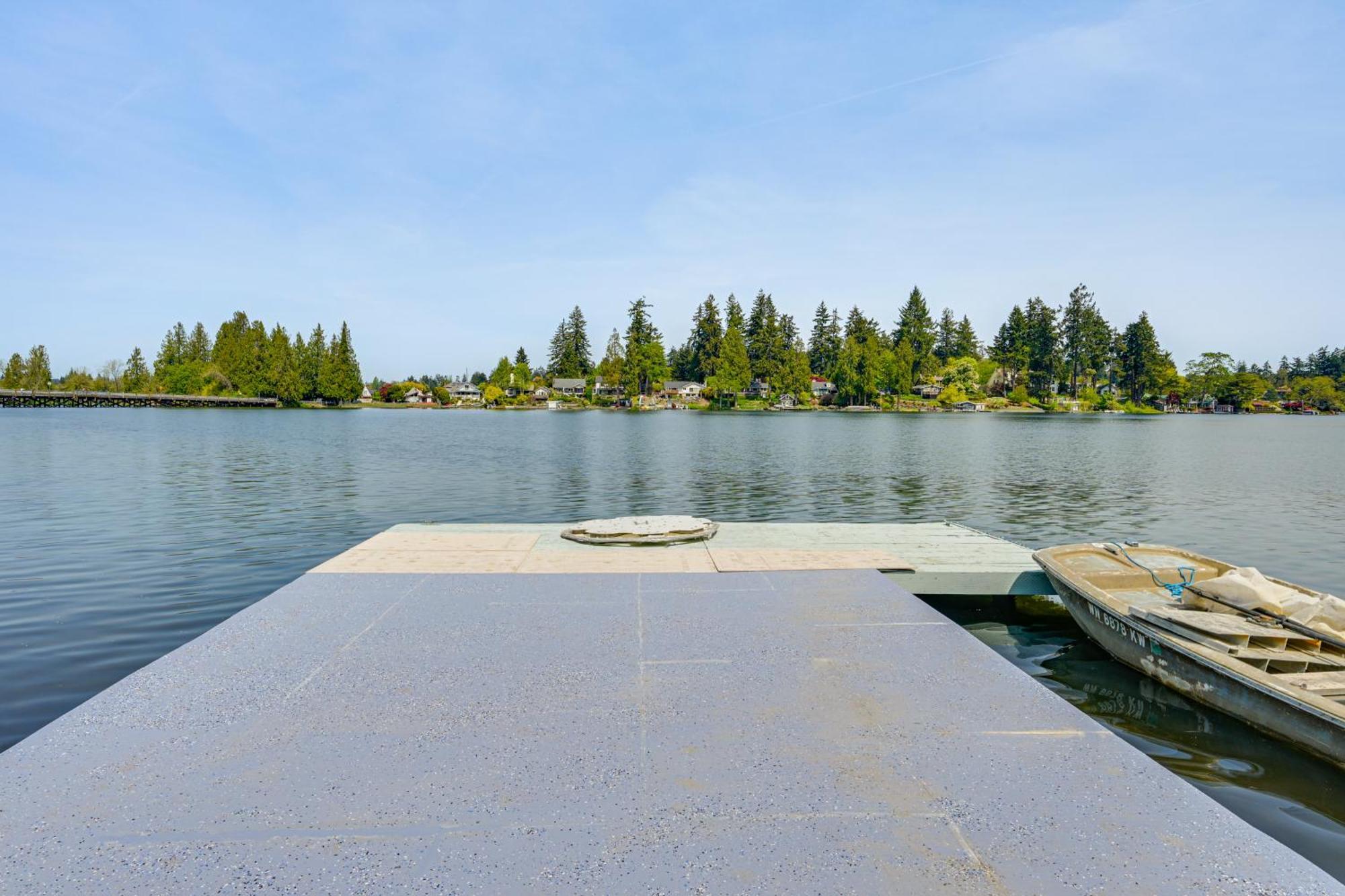 Tacoma Home On Steilacoom Lake With Dock! Zewnętrze zdjęcie