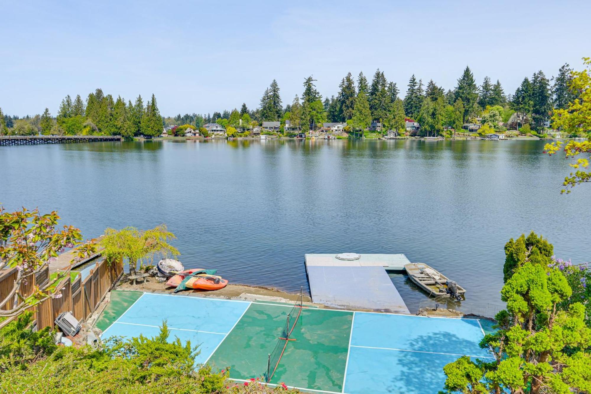 Tacoma Home On Steilacoom Lake With Dock! Zewnętrze zdjęcie